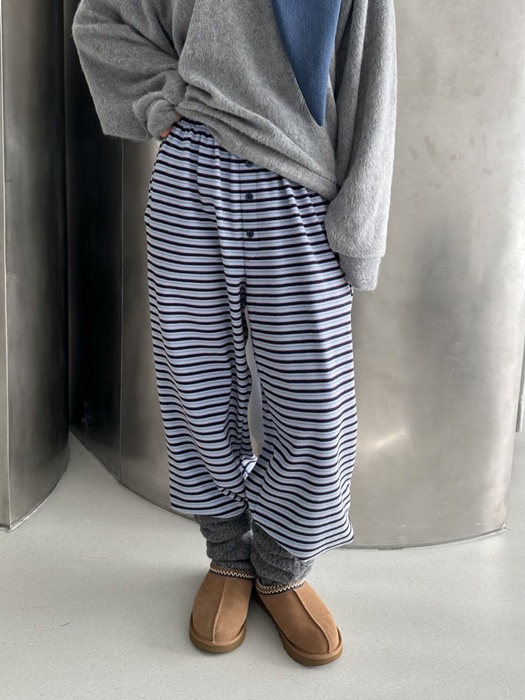 Striped Fleece Jogger Pants Striped Fleece Jogger Pants
