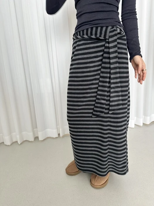 Striped Fleece Skirt Striped Fleece Skirt