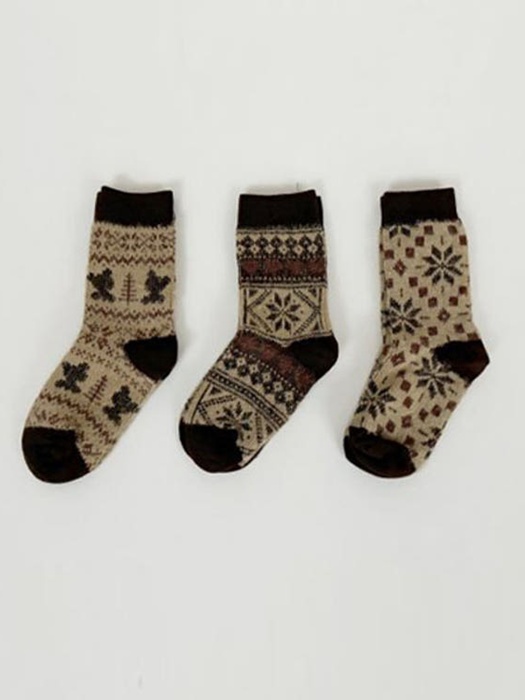 Snowflake Nordic Sock Set