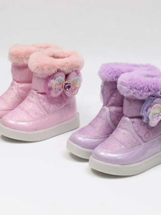 Happy Girl Little Heart LED Boots