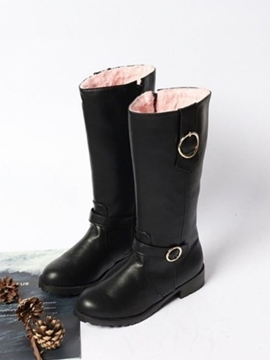 Two Ring Belt Long Boots