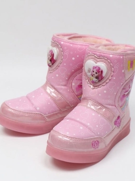 Tini Berry Heart LED Snow Boots