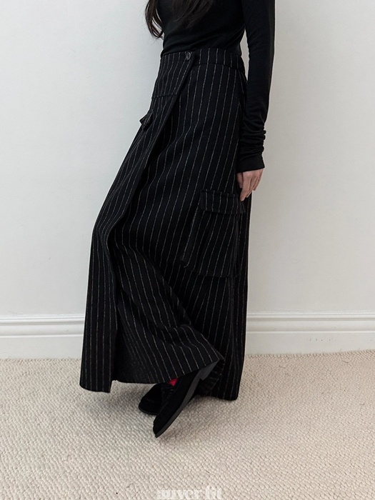 Wool Strap Long Skirt Wool Strap Long Skirt