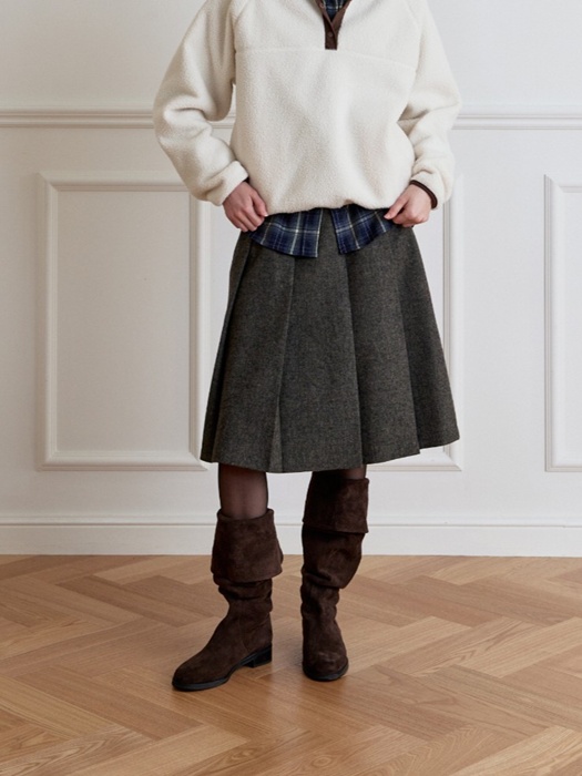 Wool Pleated Skirt Wool Pleated Skirt