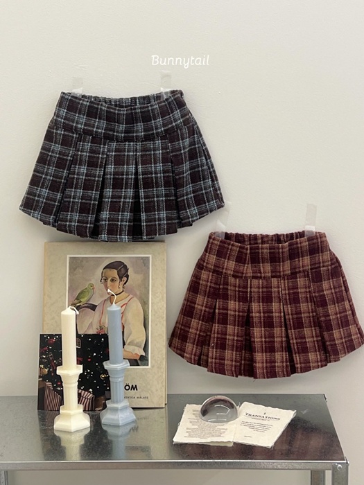 Rose Check Skirt Pants Rose Check Skirt Pants
