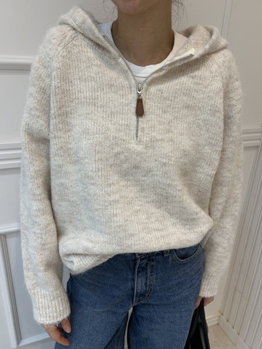 Half-Zip Hooded Knit Half-Zip Hooded Knit