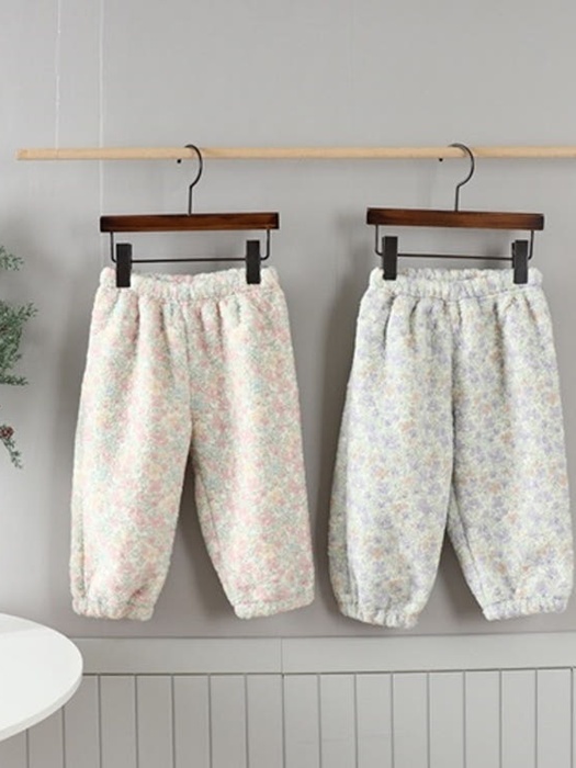 Fluffy Small Flower Pants Fluffy Small Flower Pants