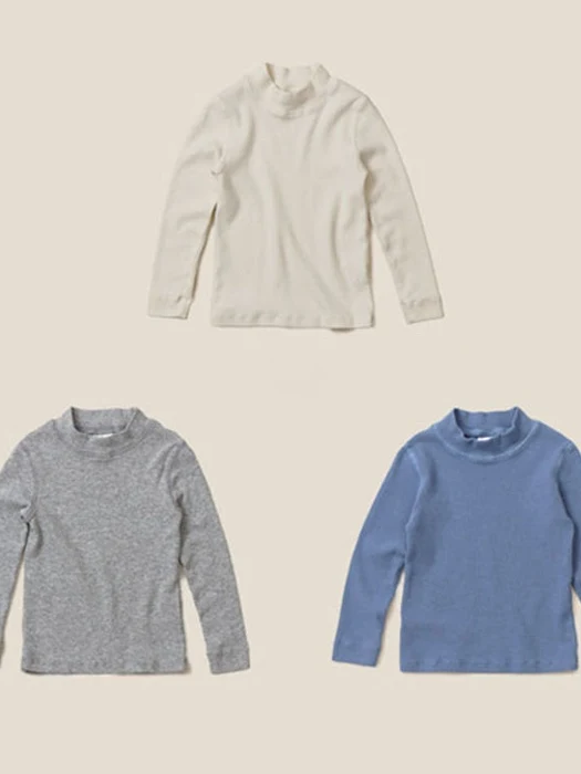 Ribbed Half Turtleneck Tee Ribbed Half Turtleneck Tee