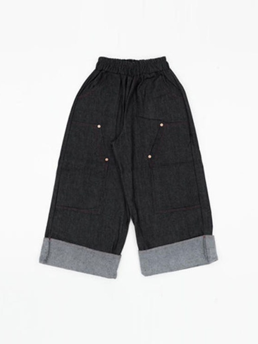 Rolled-Up Denim Fleece Pants Rolled-Up Denim Fleece Pants