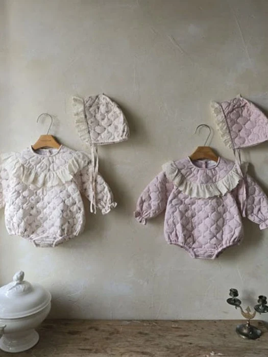 Rosie Frill Padded Suit (Bonnet Set) Rosie Frill Padded Suit (Bonnet Set)