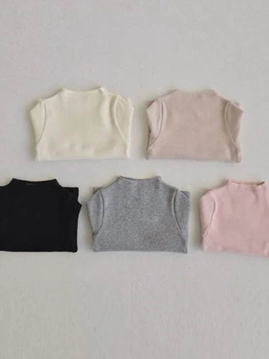 Bebe Mockneck Tee (Solid) Bebe Mockneck Tee (Solid)