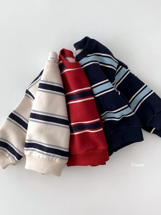 Stripe Double Fleece Sweatshirt Stripe Double Fleece Sweatshirt