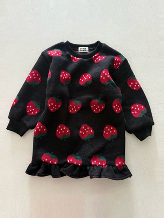 Strawberry Frill Jacquard One-piece Strawberry Frill Jacquard One-piece