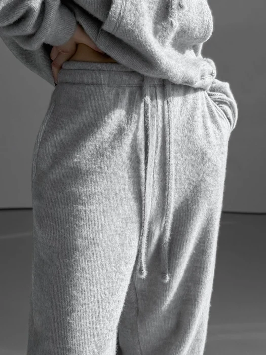 Hairy Texture Cozy Jogger Pants Hairy Texture Cozy Jogger Pants