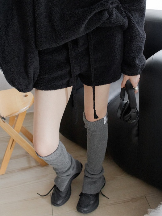 Teddy Fleece Cozy Drawstring Shorts Teddy Fleece Cozy Drawstring Shorts