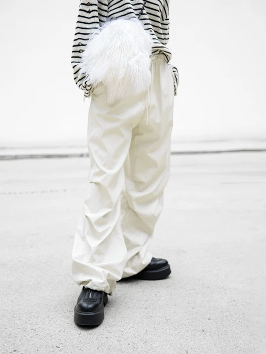 Glossy Wide Parachute Pants Glossy Wide Parachute Pants