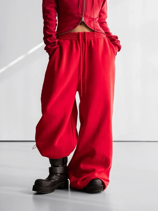 Oversized Eyelet Line Detail Sweat Wide Pants Oversized Eyelet Line Detail Sweat Wide Pants