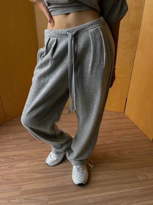 Wool Pintuck Lounge Trousers Wool Pintuck Lounge Trousers