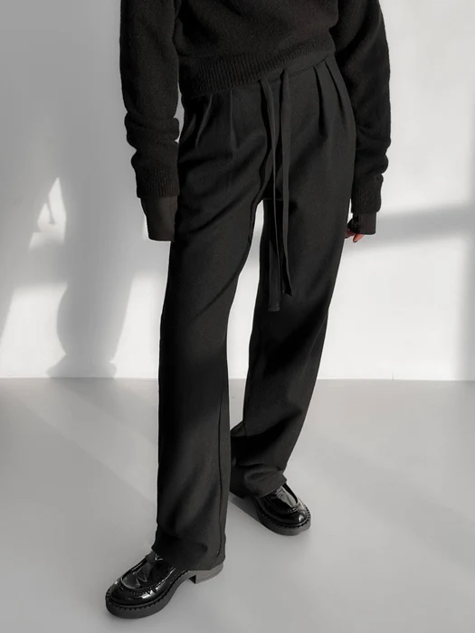 Wool Pintuck Lounge Trousers Wool Pintuck Lounge Trousers
