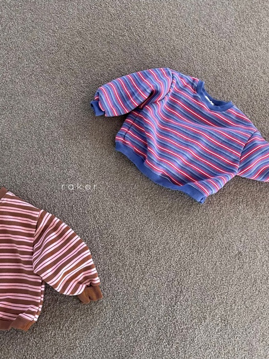 Coco Stripe Pattern Sweatshirt