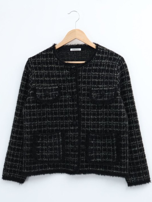 Tweed Knit Jacket