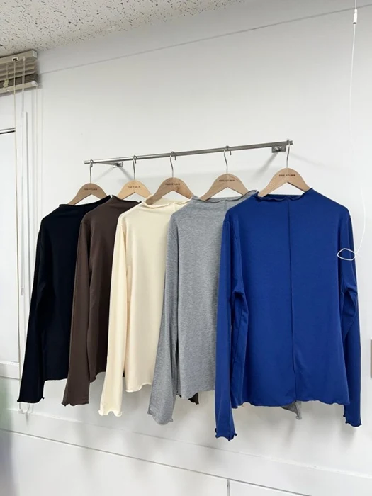Fleece Wave Half Turtleneck Tee