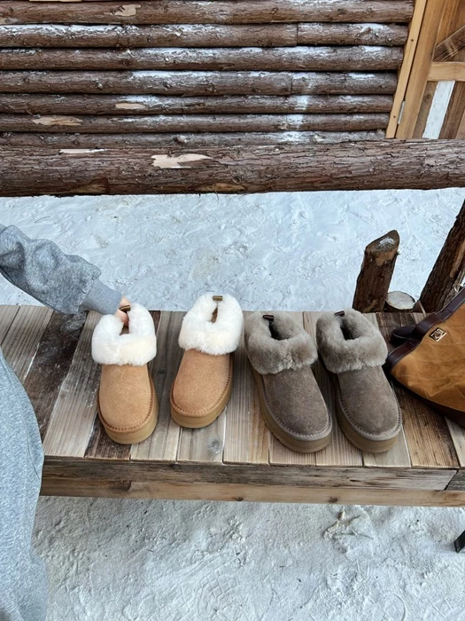 Fleece-Lined Suede Loafers