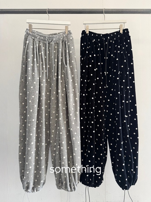 Dot Velour Pants
