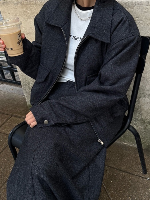 Herringbone Padded Jacket
