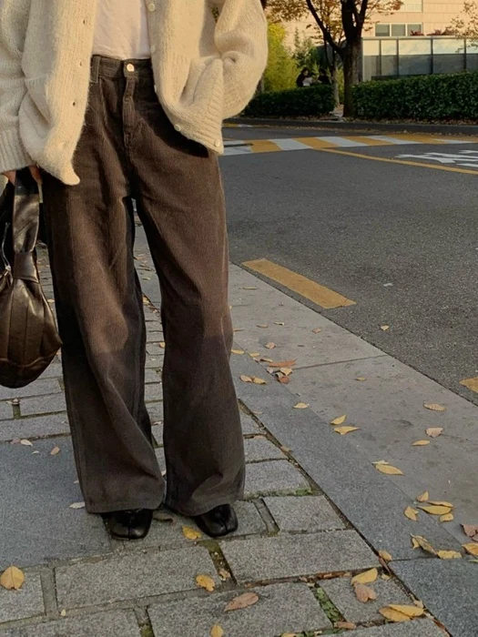Corduroy Denim Pants