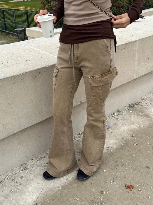 Pigment Cargo Bootcut Pants