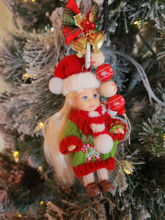 Christmas Baby Doll Keyring