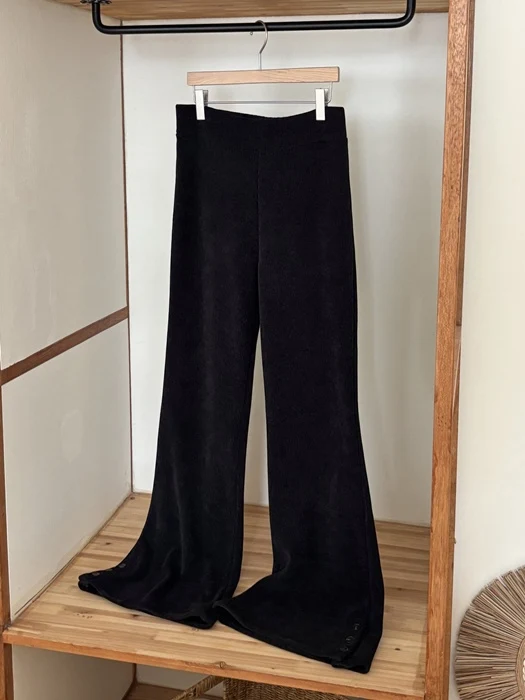 Button Fleece Bootcut Pants Button Fleece Bootcut Pants