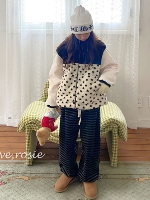 Heart Fleece Vest