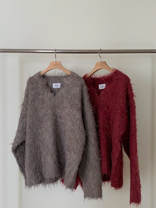 Long Hairy Heather Knit