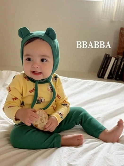 Bear Peach Fleece Bebe Set (set of 3)