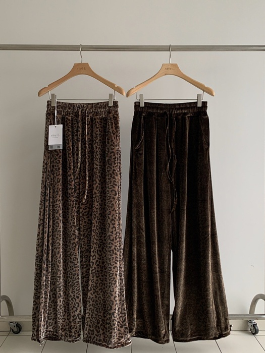 Leopard Velvet Pants