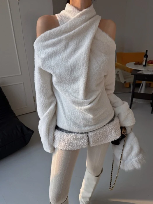 Mellow Angora Slit Tee