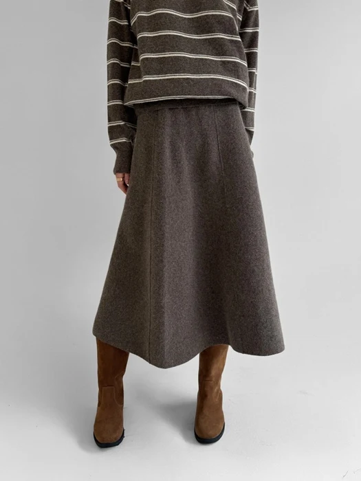 Time Wool Knit Skirt