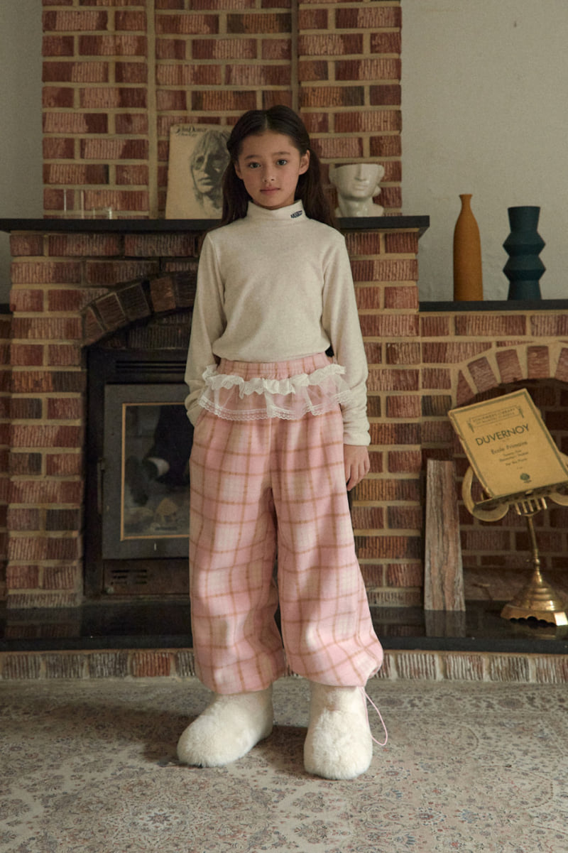 A-Market - Korean Children Fashion - #Kfashion4kids - Tiered Check Pants - 6