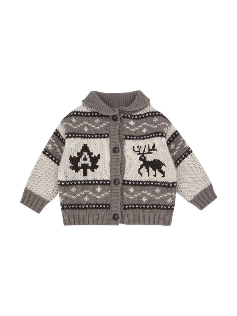A-Market - Korean Children Fashion - #childofig - Deer Shawl Cardigan - 5