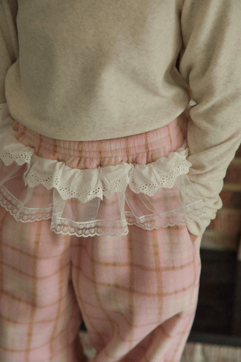 A-Market - Korean Children Fashion - #kidsshorts - Tiered Check Pants - 3