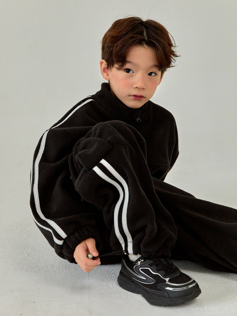 A-Market - Korean Children Fashion - #kidzfashiontrend - Fleece Line Pants - 10