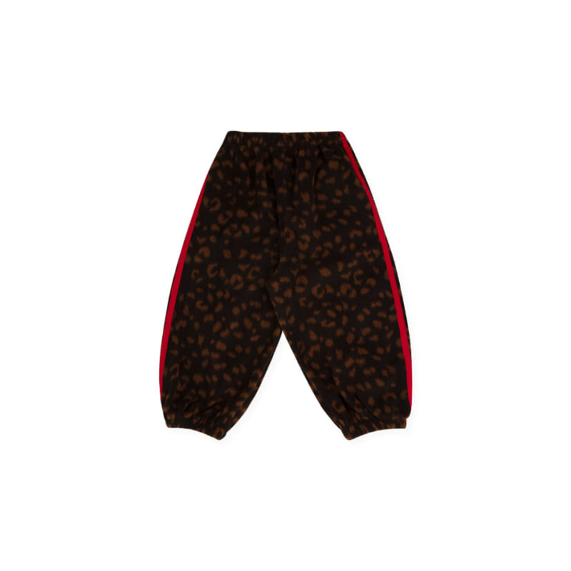 A-Market - Korean Children Fashion - #littlefashionista - Leopard Fleece Pants - 9