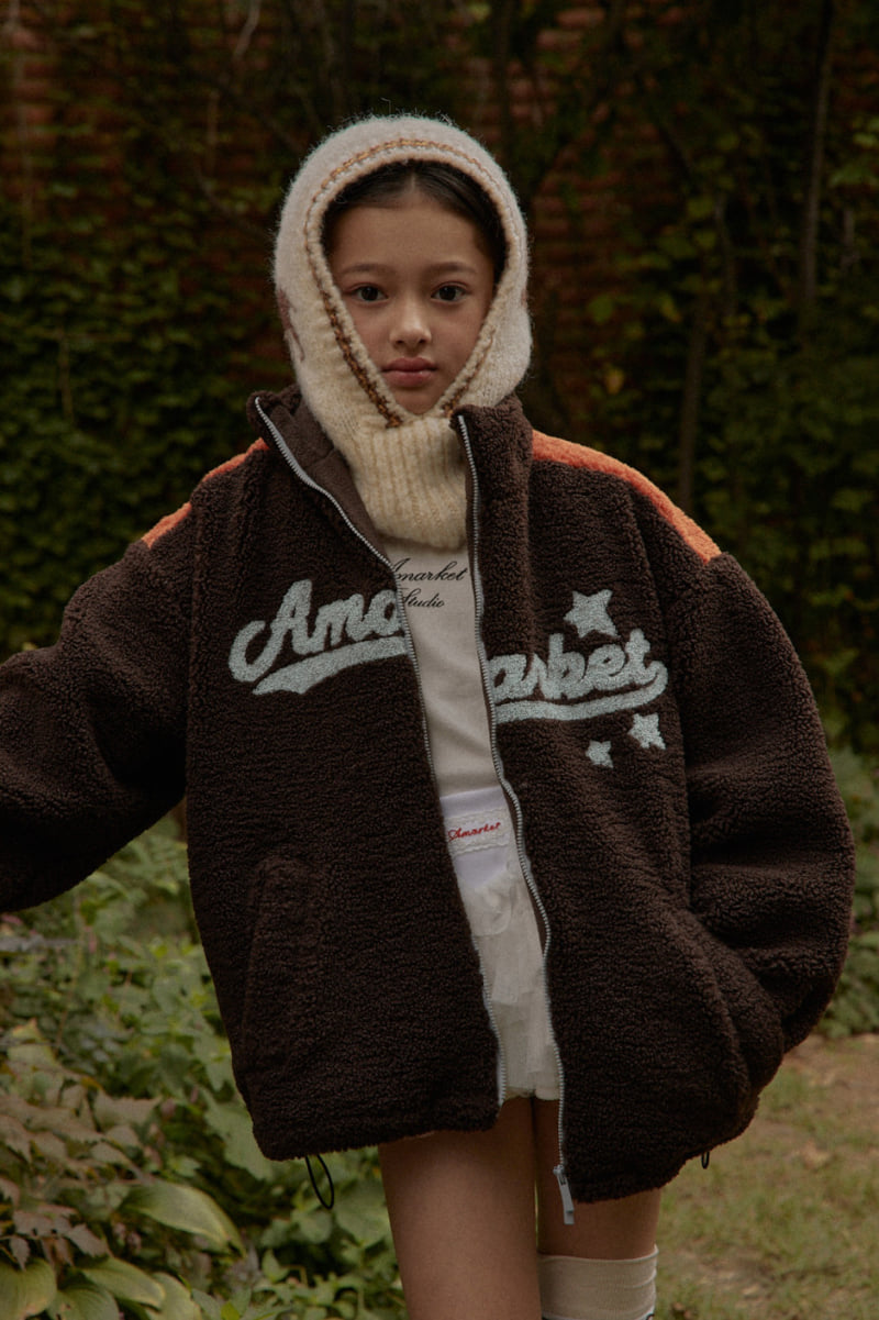 A-Market - Korean Children Fashion - #Kfashion4kids - Yoke Fleece Zip-Up - 4