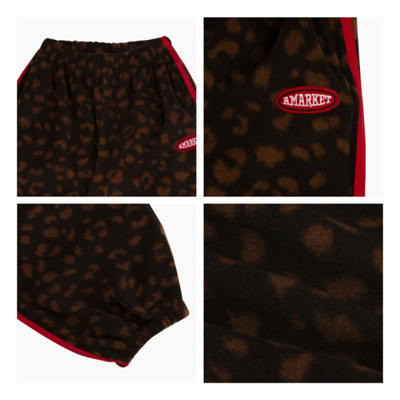 A-Market - Korean Children Fashion - #magicofchildhood - Leopard Fleece Pants - 10
