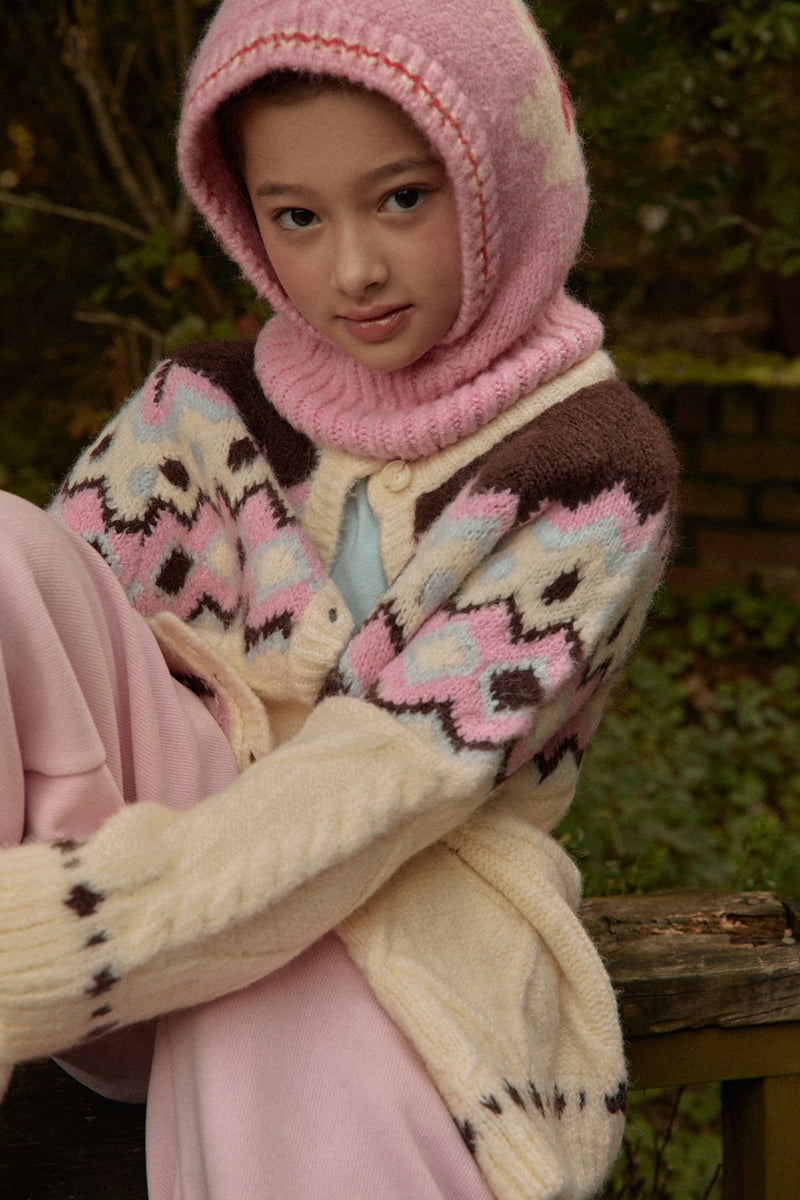 A-Market - Korean Children Fashion - #prettylittlegirls - Warm Nordic Cardigan - 5