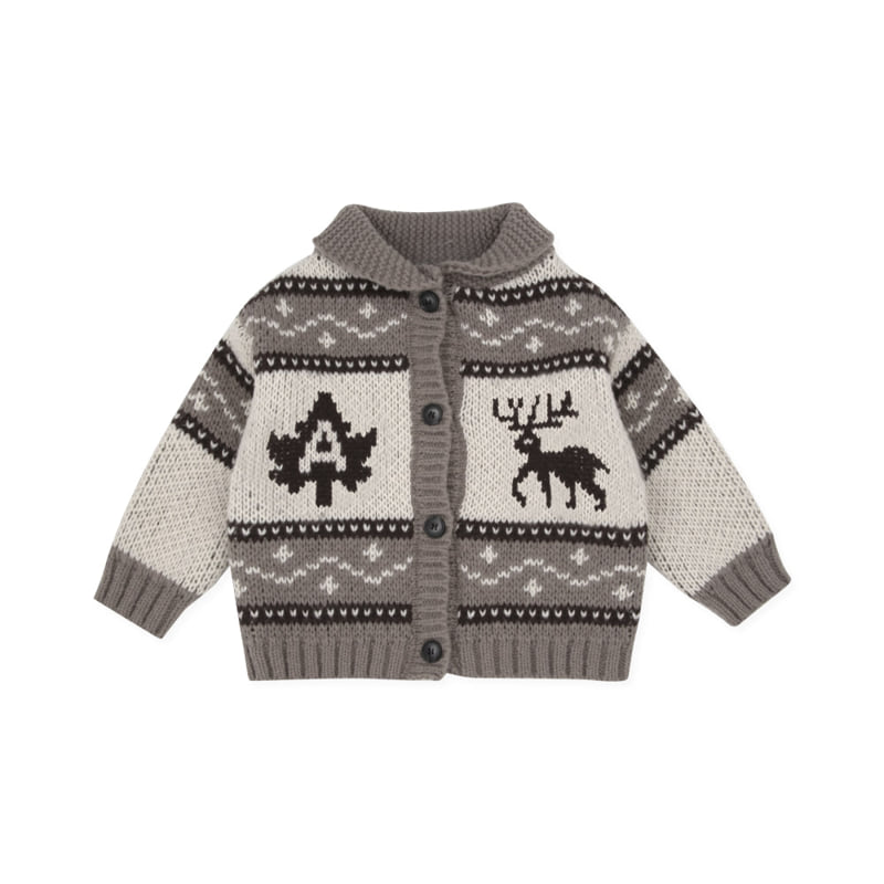 A-Market - Korean Children Fashion - #minifashionista - Deer Shawl Cardigan - 4