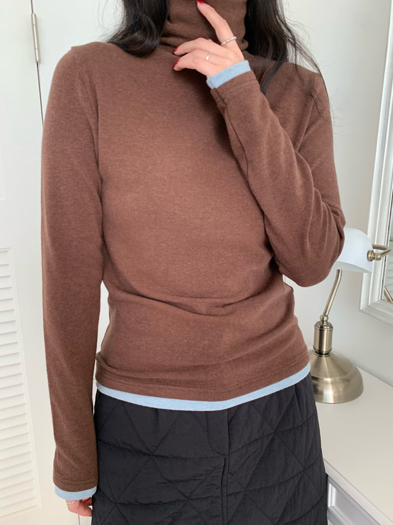 Allu - Korean Women Fashion - #momslook - Angora Turtleneck Tee - 7