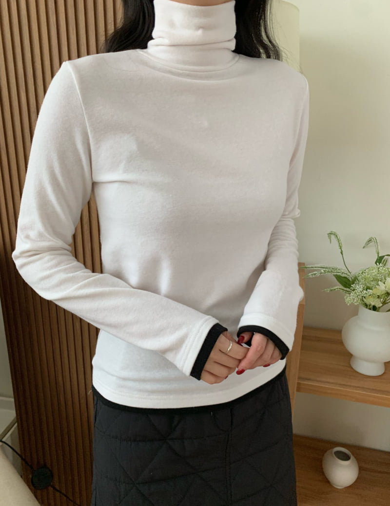 Allu - Korean Women Fashion - #momslook - Angora Turtleneck Tee - 9